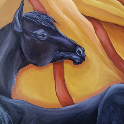 “Totem”, 100x100, oil. 