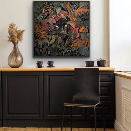 “Composure”, 70x70 cm, acrylic.
