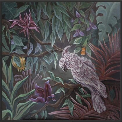 “The secret place”, 80x80 cm. Acrylic