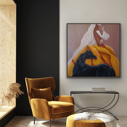 “Totem”, 100x100, oil. 