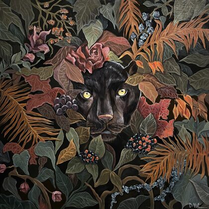“Composure”, 70x70 cm, acrylic.