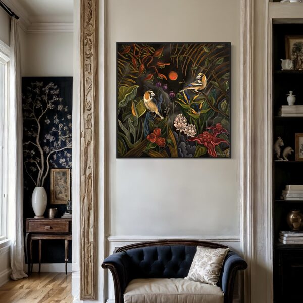 “The sympathy” 60x60 cm, oil on canvas. 