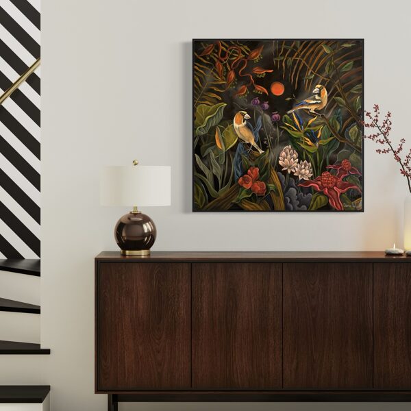 “The sympathy” 60x60 cm, oil on canvas. 