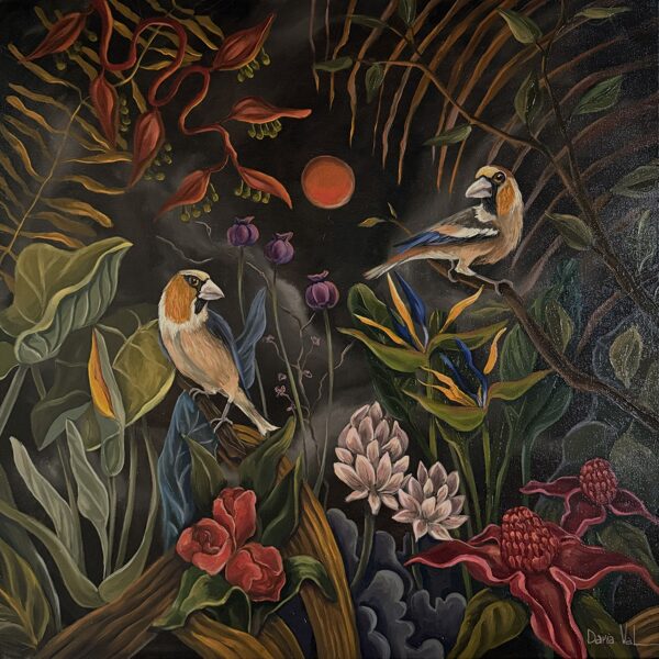 “The sympathy” 60x60 cm, oil on canvas. 