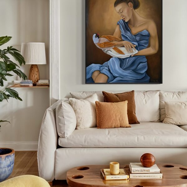 “Tell me”. 100x80 cm. Oil on canvas. 