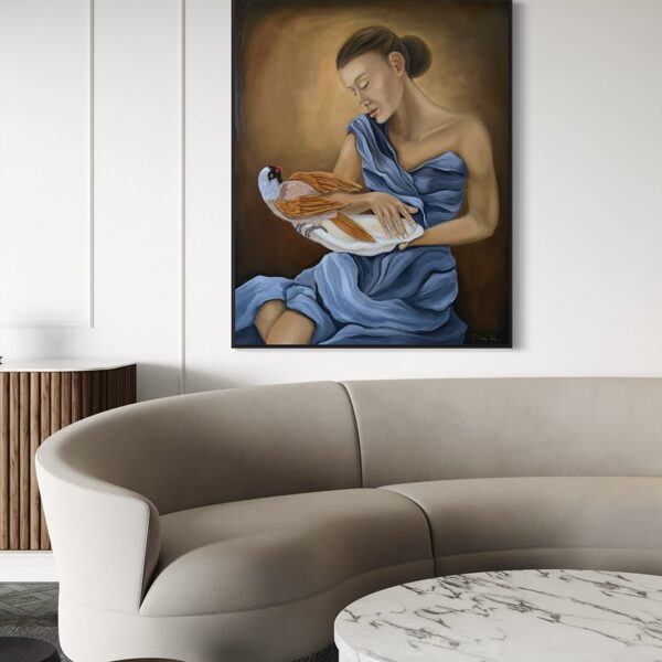 “Tell me”. 100x80 cm. Oil on canvas. 