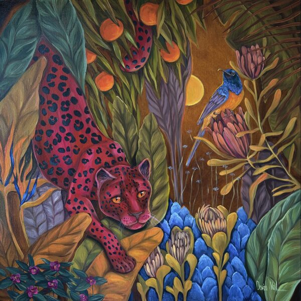 “Huntress” 70x70 cm, oil on canvas