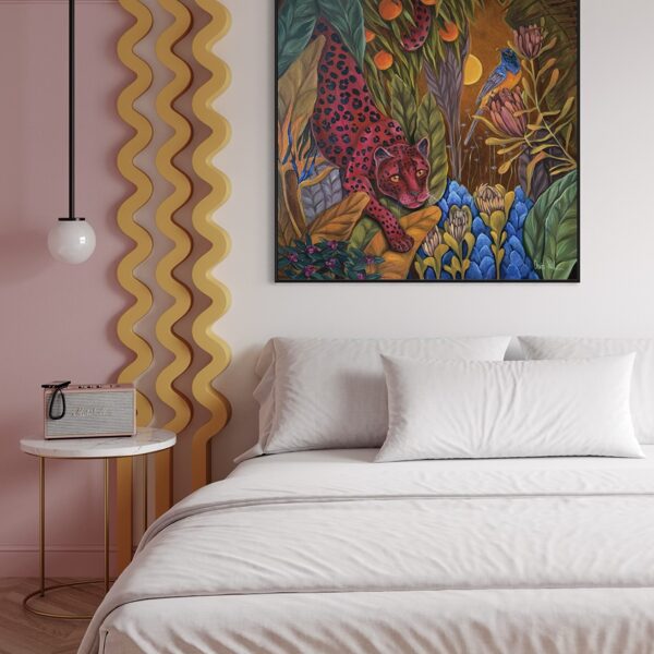 “Huntress” 70x70 cm, oil on canvas