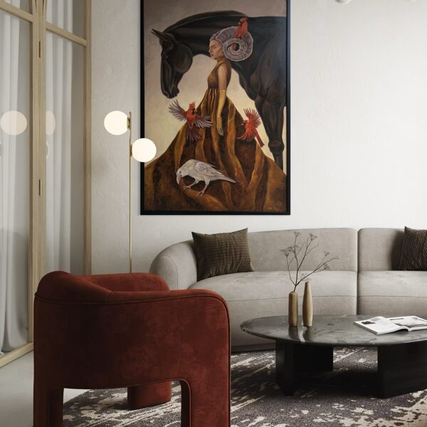 “Wavering”. 150x100 cm, oil on canvas. 