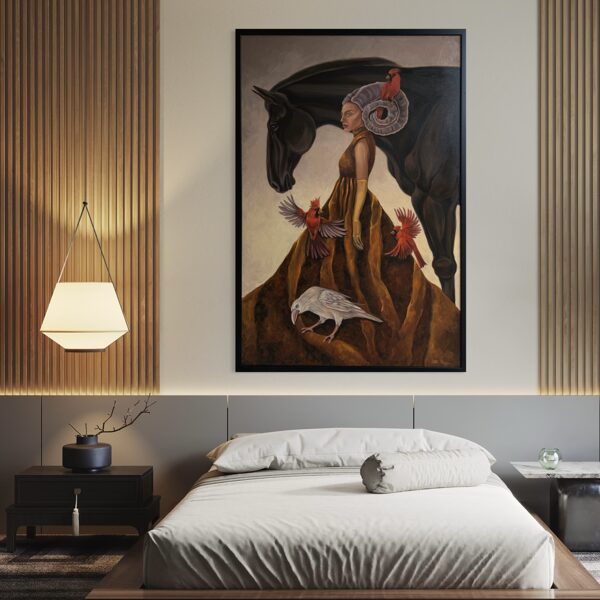 “Wavering”. 150x100 cm, oil on canvas. 