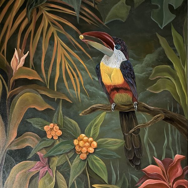 “Tropical treat”. 90x70 cm, acrylic on canvas.