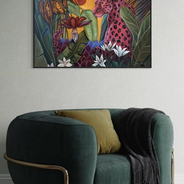 “Beneath the red sun”, oil on canvas. 70x70 cm 