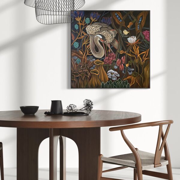 “Dreamy forest”. Oil on canvas. 80x80 cm.