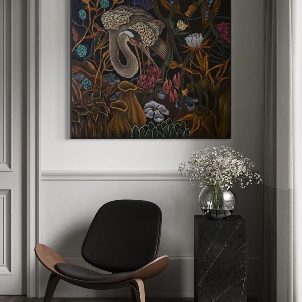 “Dreamy forest”. Oil on canvas. 80x80 cm.