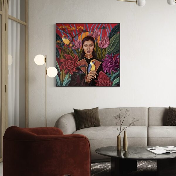 “Monica”. 80x80 cm, oil on canvas