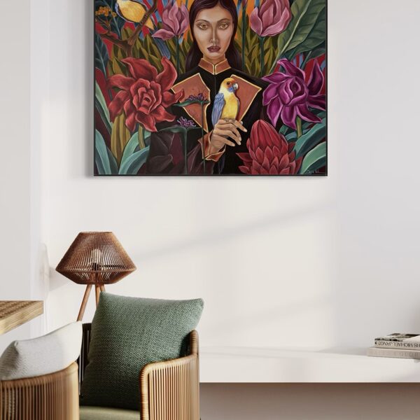 “Monica”. 80x80 cm, oil on canvas