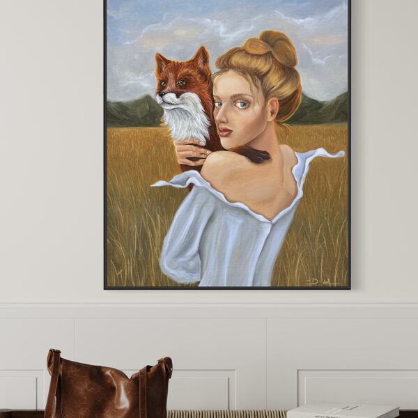 “Foxes”. 50x60 cm, oil on canvas.