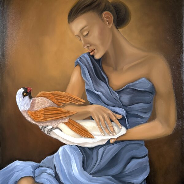 “Tell me”. 100x80, oil on canvas.