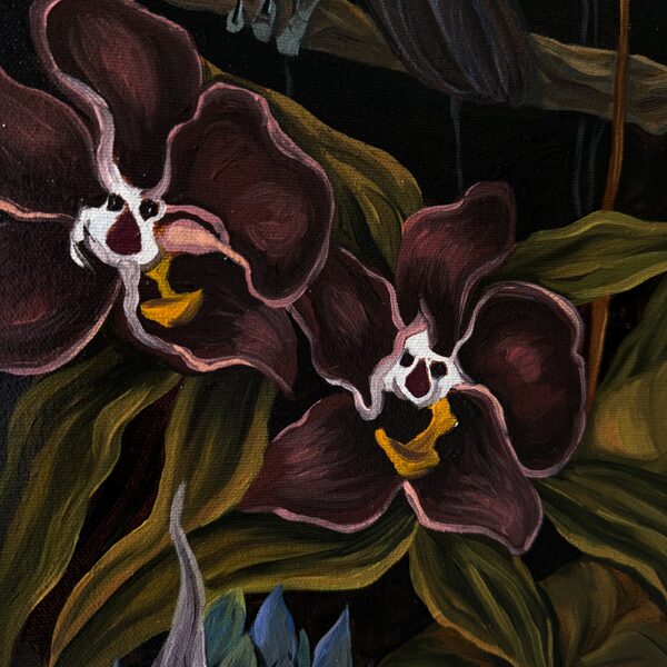 “Nocturnal toucan”. 70x70 cm, oil on canvas.