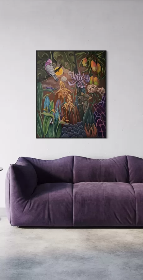 “Mesmerized” , 100x80 cm, Oil on canvas. 