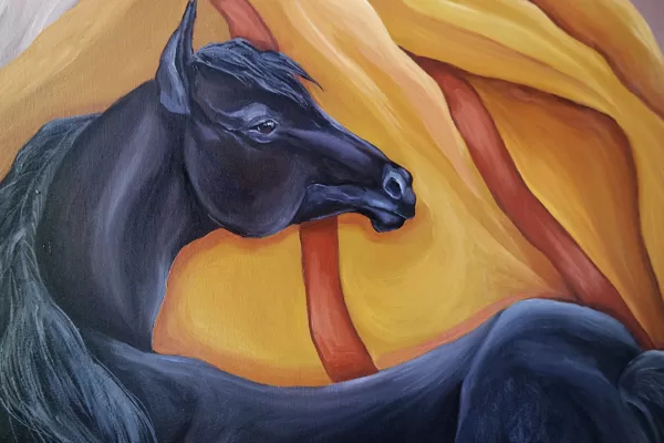 “Totem”, 100x100, oil. 