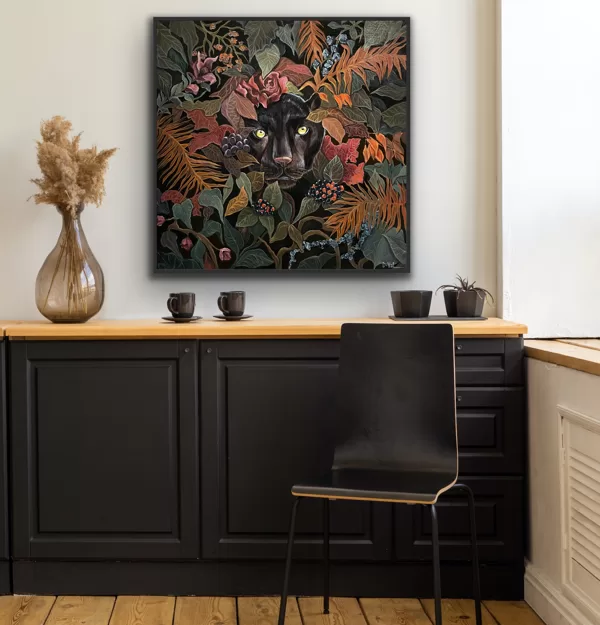 “Composure”, 70x70 cm, acrylic.