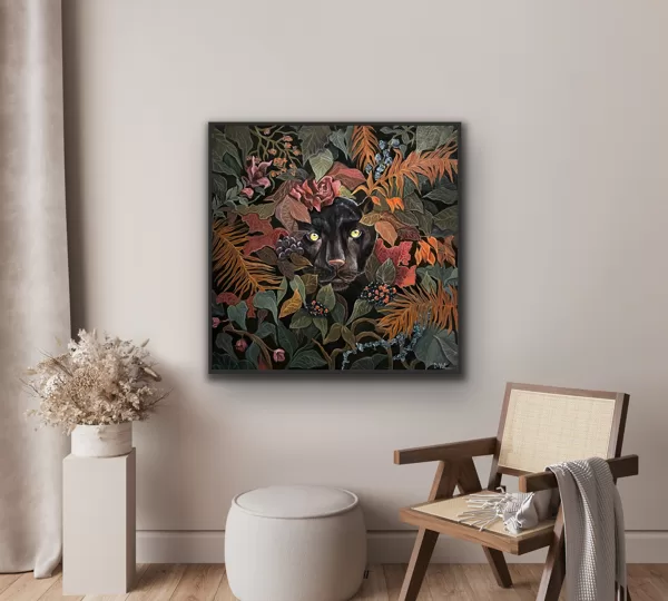 “Composure”, 70x70 cm, acrylic.