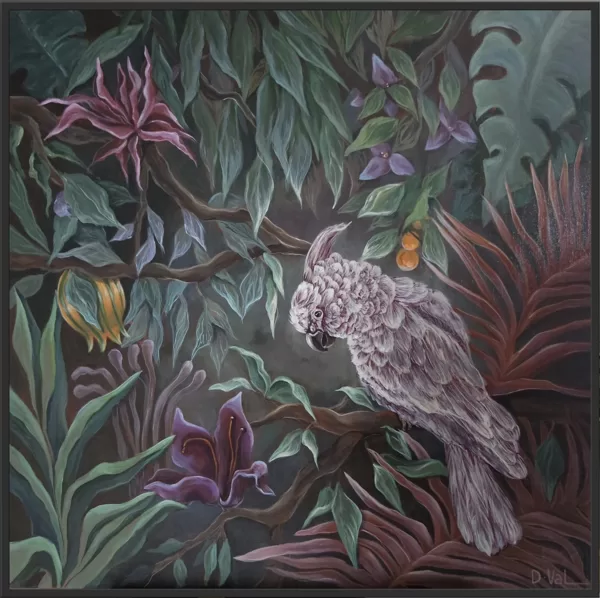 “The secret place”, 80x80 cm. Acrylic