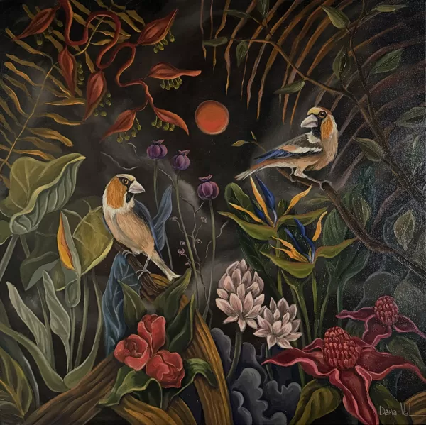 “The sympathy” 60x60 cm, oil on canvas. 