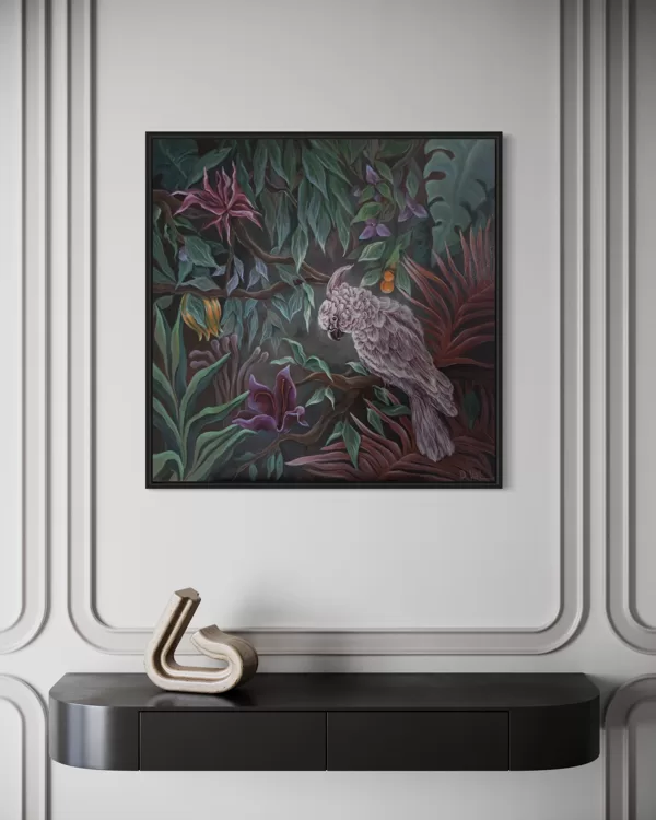 “The secret place”, 80x80 cm. Acrylic.