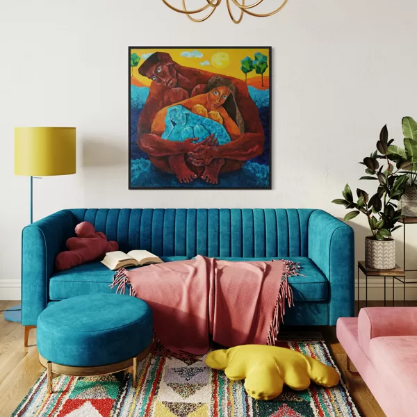 “La familia”, 100x100 cm, acrylic, canvas.