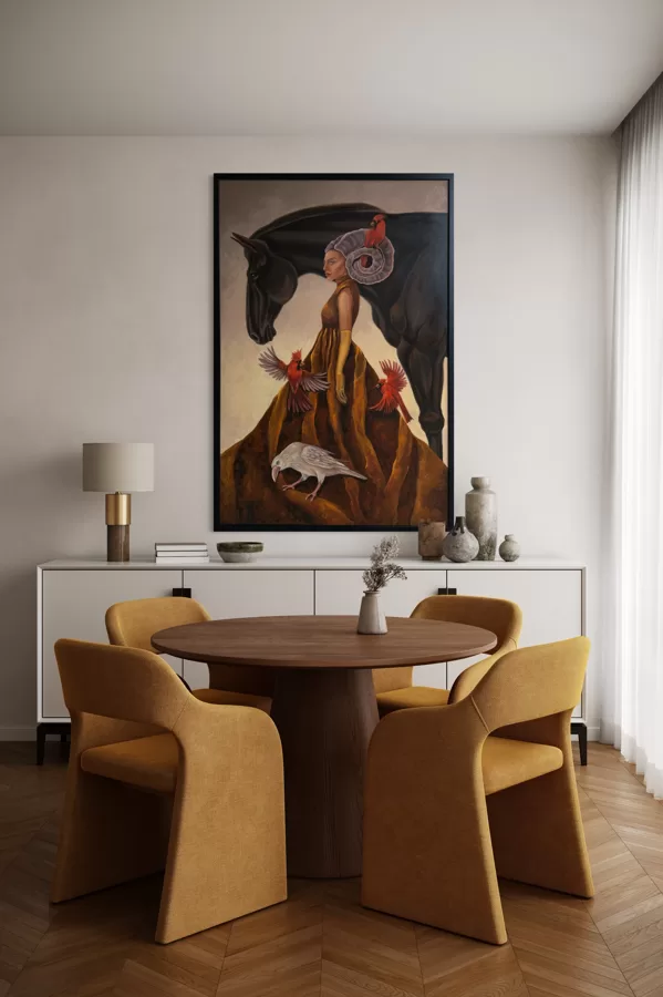 “Wavering”. 150x100 cm, oil on canvas. 
