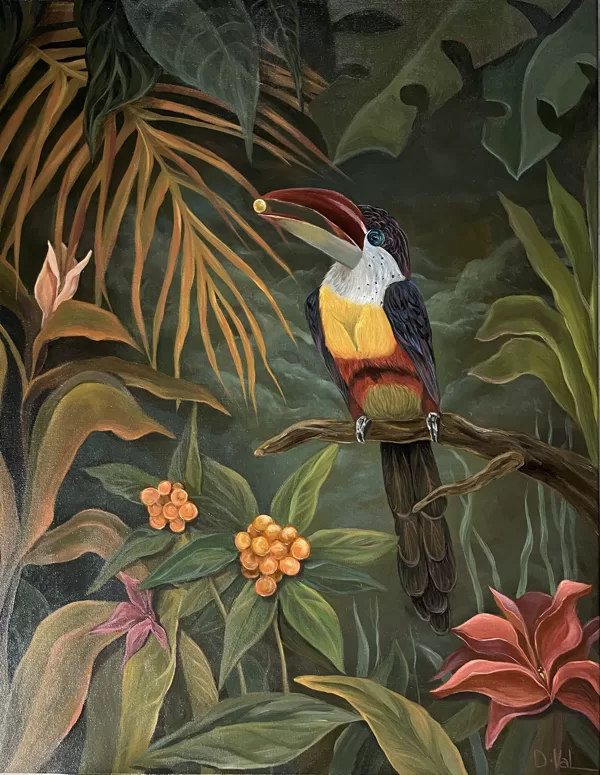 “Tropical treat”. 90x70 cm, acrylic on canvas.
