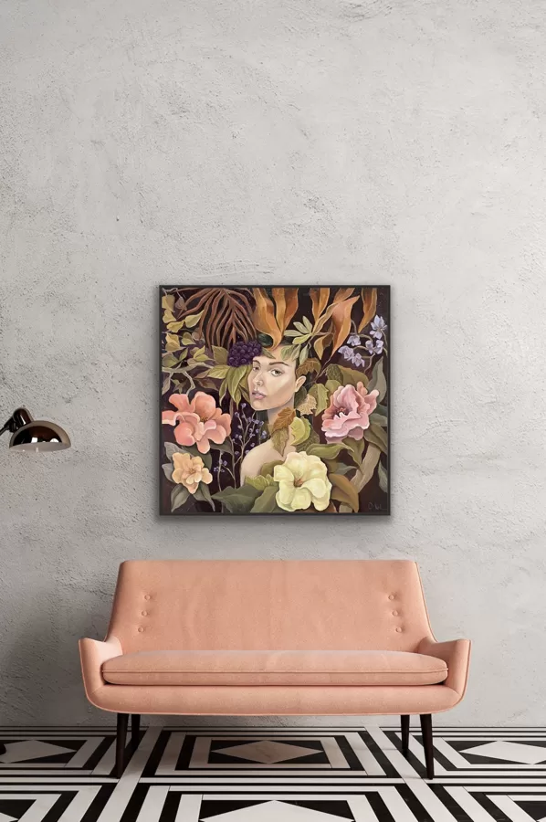“The hidden figure”. Oil on canvas. 80x80 cm. 
