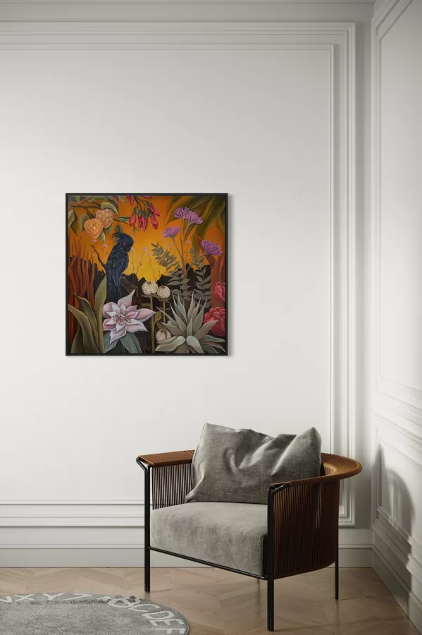 “Recreation”. 70x70 cm, oil on canvas. 