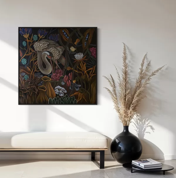 “Dreamy forest”. Oil on canvas. 80x80 cm.