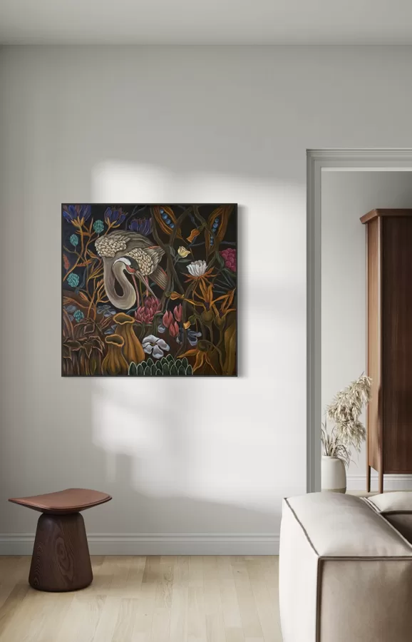 “Dreamy forest”. Oil on canvas. 80x80 cm.