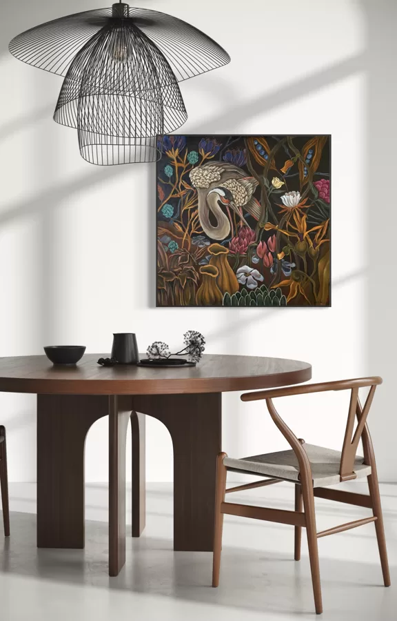 “Dreamy forest”. Oil on canvas. 80x80 cm.
