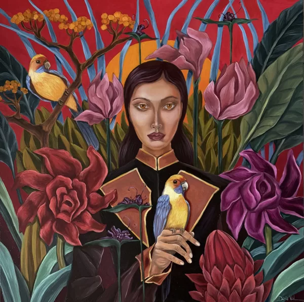 “Monica”. 80x80 cm, oil on canvas