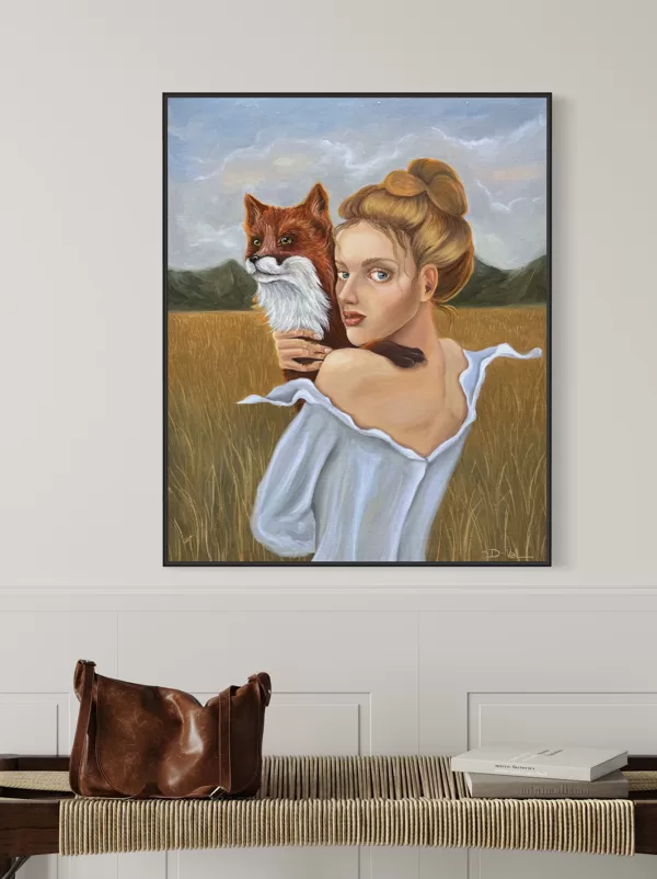 “Foxes”. 50x60 cm, oil on canvas.
