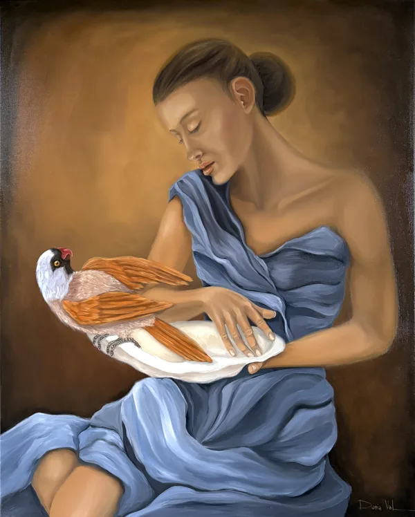 “Tell me”. 100x80, oil on canvas.